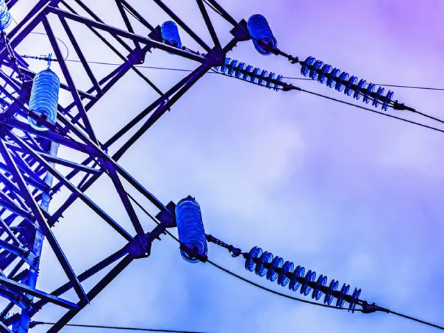 Nahaufnahme Metallmast