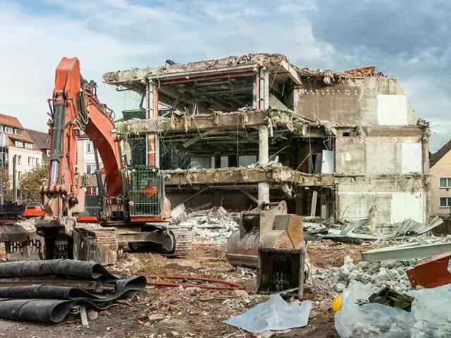 Gebäude wird abgerissen